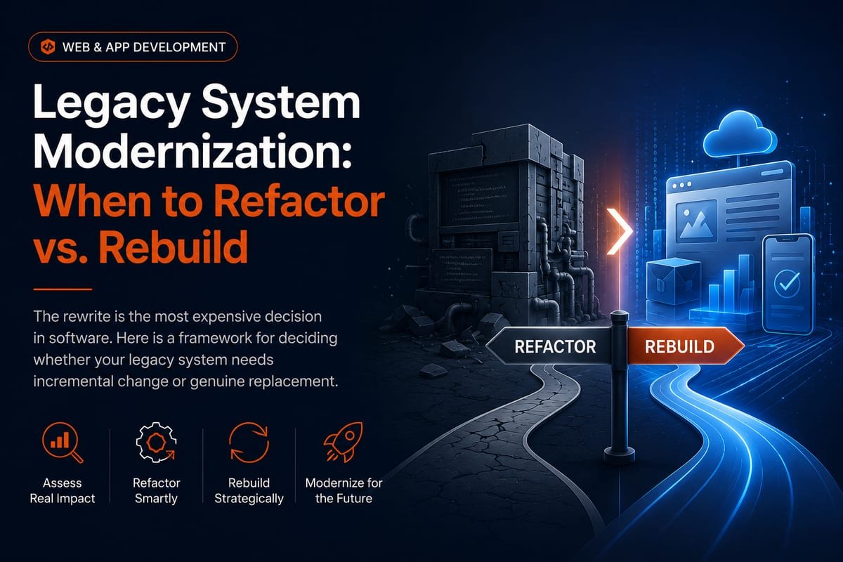Legacy System Modernization: When to Refactor vs. Rebuild